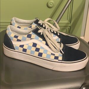 Blue Checkered Vans